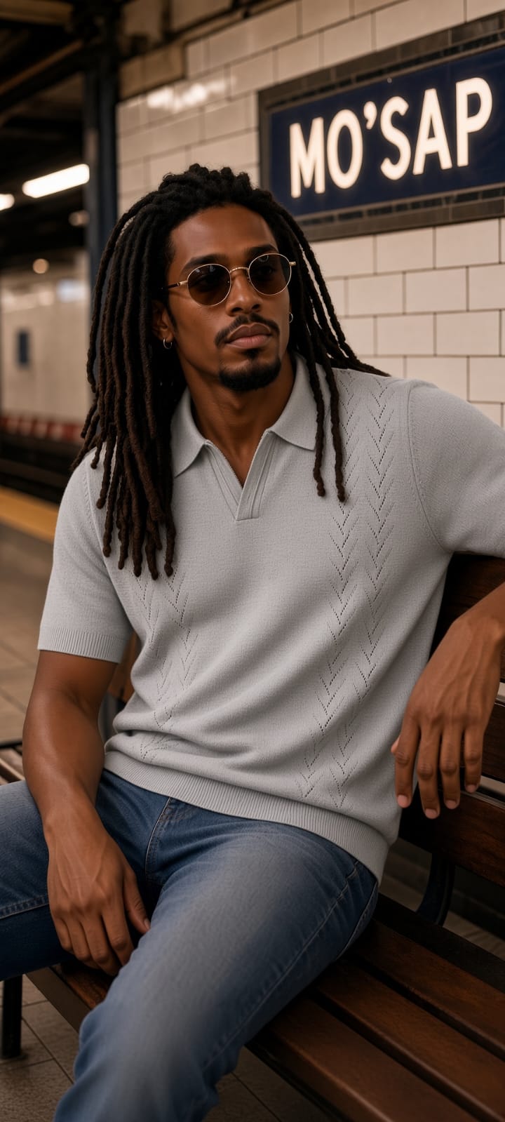 Polo homme manches courtes uni gris avec bandes maillées