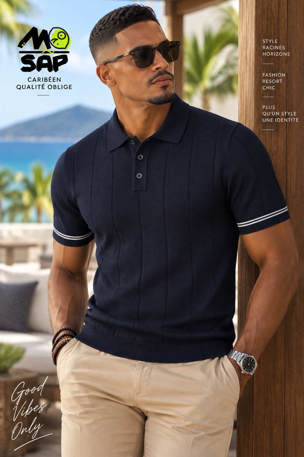 Polo noir fashion resort chic